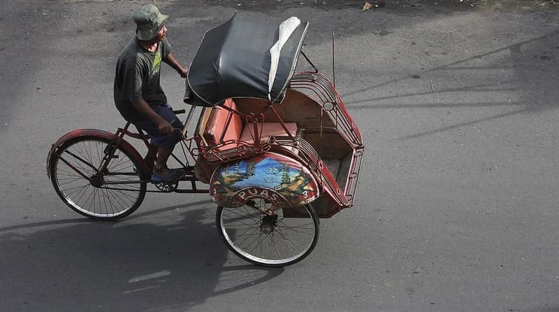 Gambar Becak: Referensi, Cara Menggambar, dan Sumber Gratis