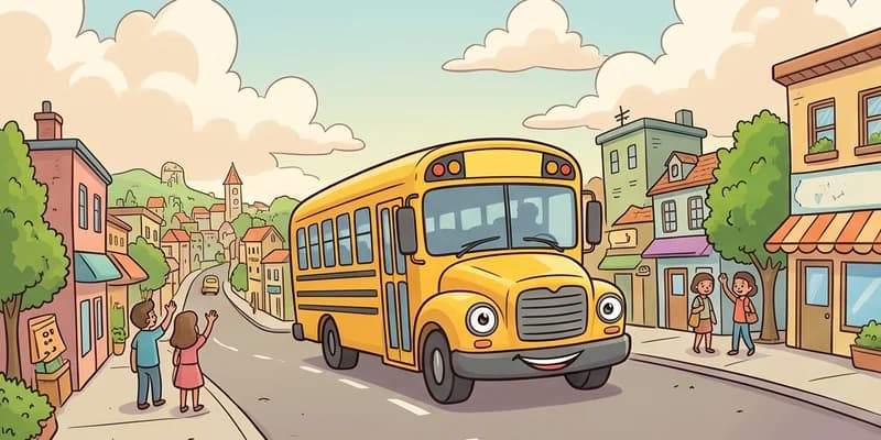 Gambar Bus Kartun Lucu: Bus Sekolah, Bus Tingkat, dan Minibus