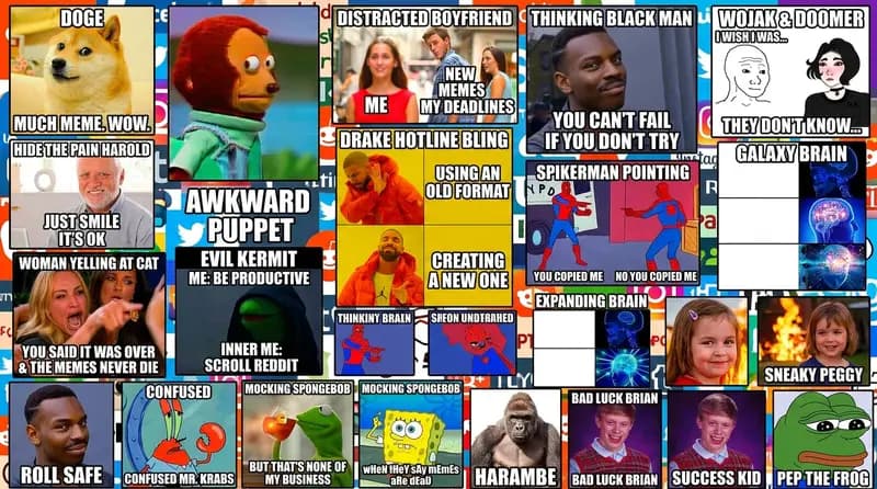 30+ Gambar Meme Lucu Terbaru & Template Viral 2026
