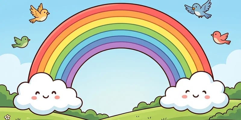 Gambar Pelangi Kartun: Ceria, Mudah Digambar, Siap Diwarnai