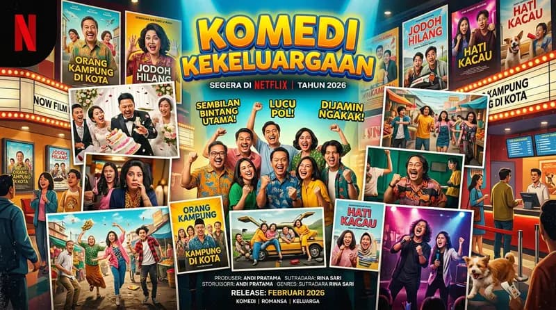 20+ Film Komedi Indonesia Terbaru 2026 Bikin Ngakak