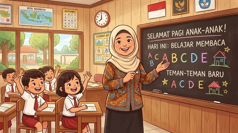 30+ Gambar Guru Kartun Lucu untuk Hari Guru 2026