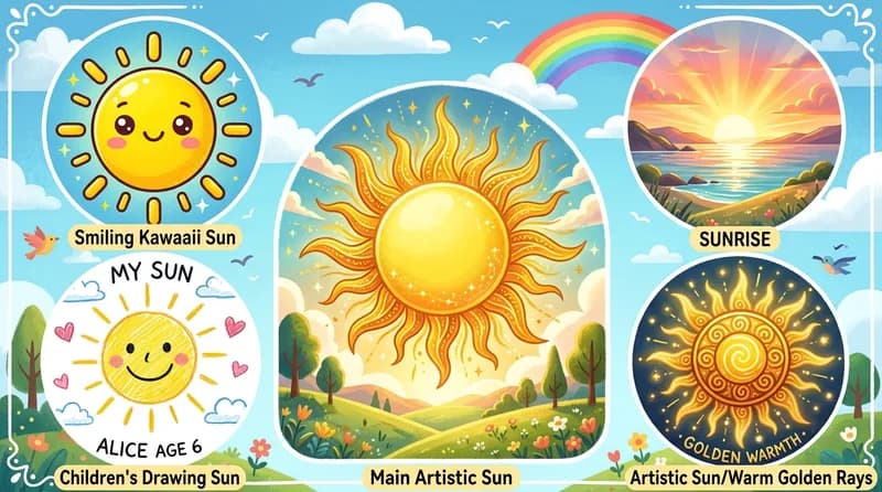 30+ Gambar Matahari Kartun, Terbit & Aesthetic 2026
