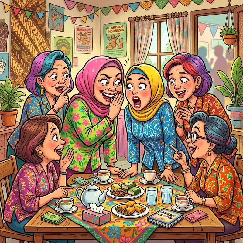 Ibu-ibu arisan ketika ada gosip baru