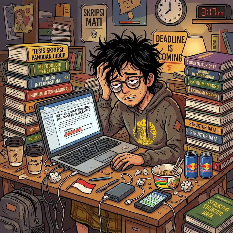 Mahasiswa semester akhir starter pack