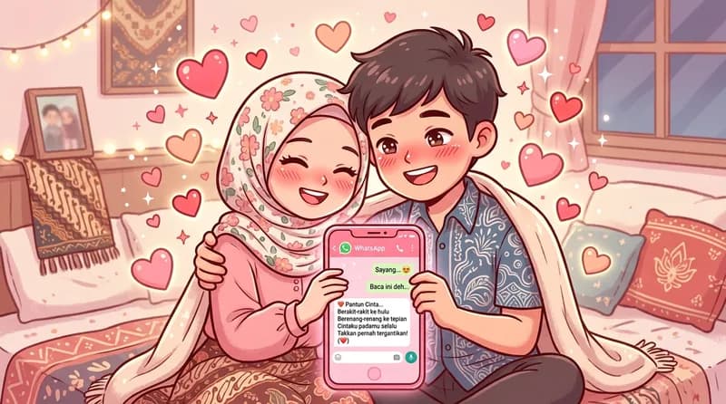50+ Pantun Gombal Bikin Salting & Pantun Buat Pacar, Dijamin Salting 2026