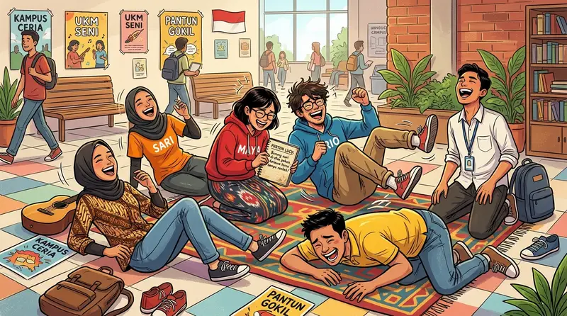 60+ Pantun Lucu Ngakak Bikin Ketawa Guling-Guling 2026