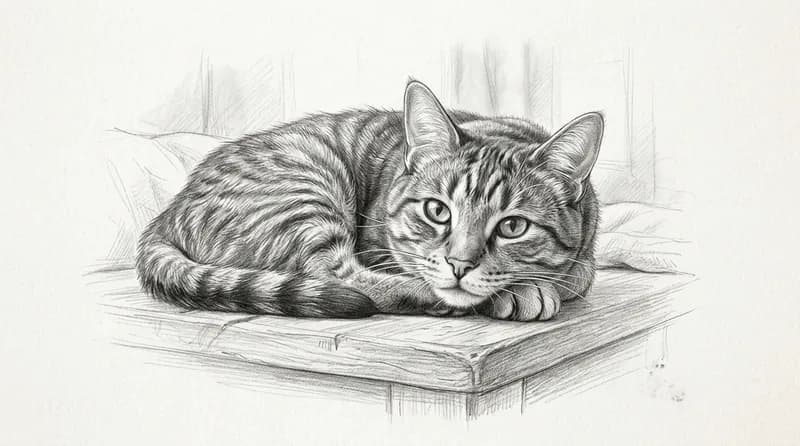 30+ Sketsa Kucing Lucu & Mudah untuk Pemula 2026