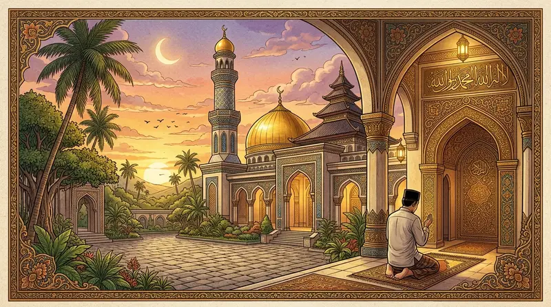 Pantun agama tentang ibadah sholat dan amal yang menginspirasi