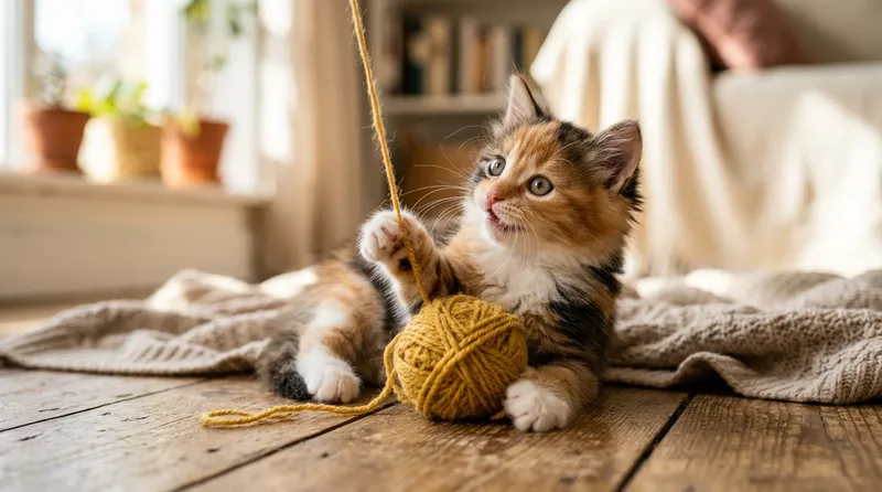 foto kucing lucu menggemaskan tidur dan bermain