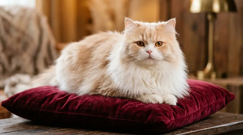 foto kucing anggora berbulu panjang putih menggemaskan