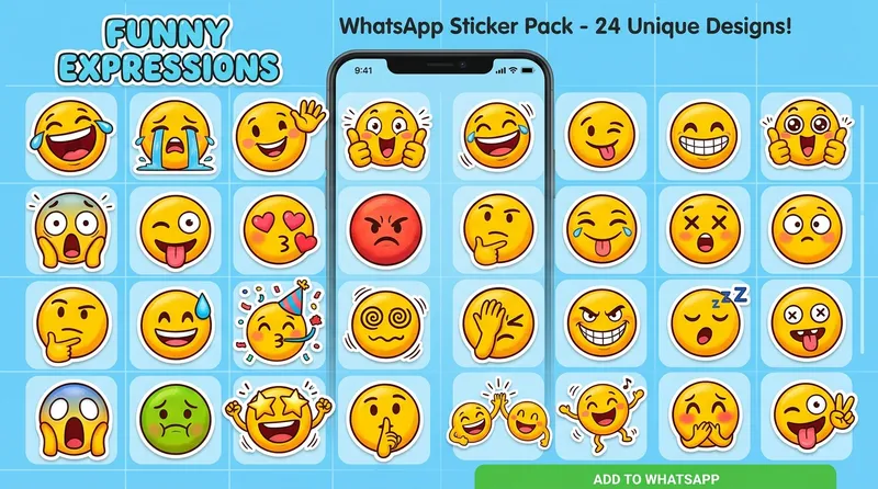 Contoh gambar animasi lucu untuk stiker WhatsApp bergerak kocak