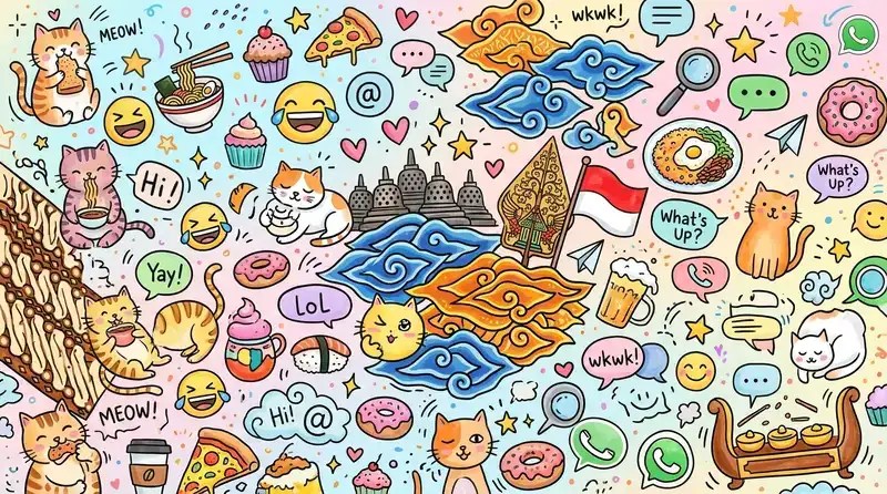Berbagai tema gambar lucu WA paling populer di Indonesia 2026