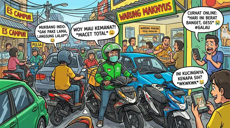 Contoh gambar meme Indonesia viral yang relatable