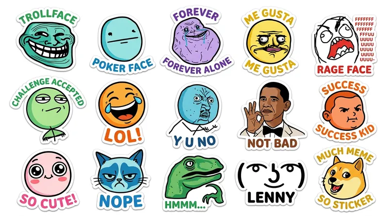 Gambar stiker lucu meme Indonesia viral terbaru 2026