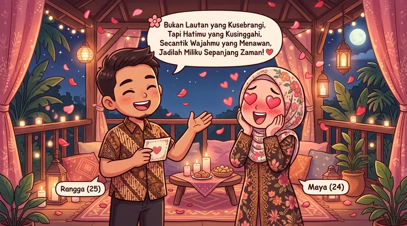Pantun gombal bikin baper romantis - ungkapan cinta paling indah dalam bentuk pantun