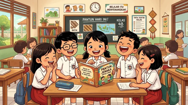 pantun jenaka tentang sekolah dan belajar