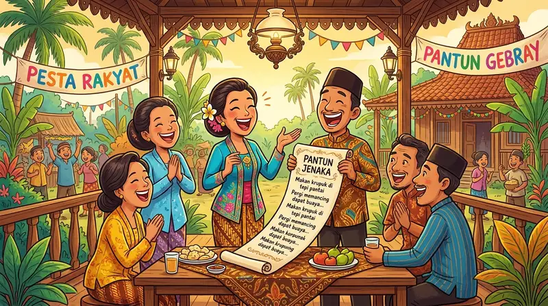 kumpulan pantun jenaka lucu Indonesia 2026