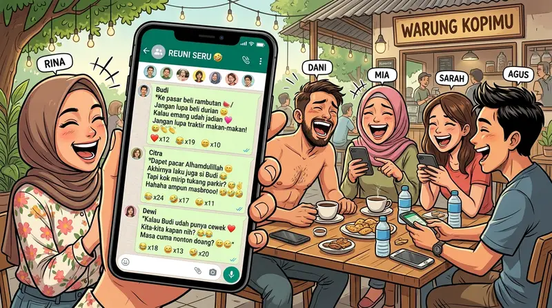 Pantun lucu buat grup WhatsApp yang sepi jadi ramai