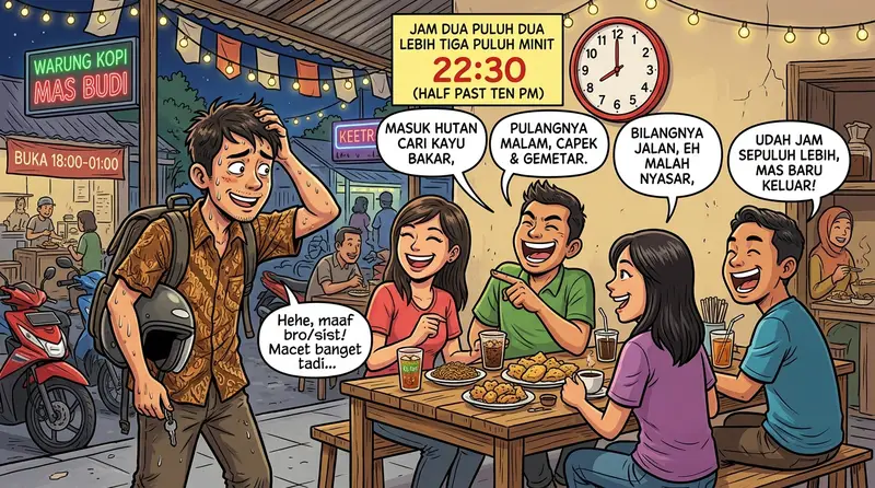 Pantun lucu buat teman yang selalu telat sindiran manis