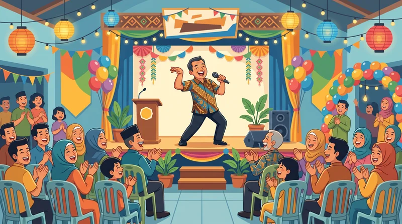 Ilustrasi pantun pembuka acara lucu untuk pidato dan MC