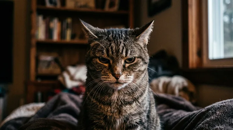 PP WA kucing meme Grumpy Cat dengan ekspresi masam legendaris