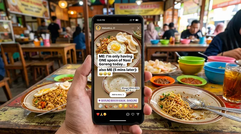 Koleksi status kata-kata lucu tentang makanan untuk para foodie