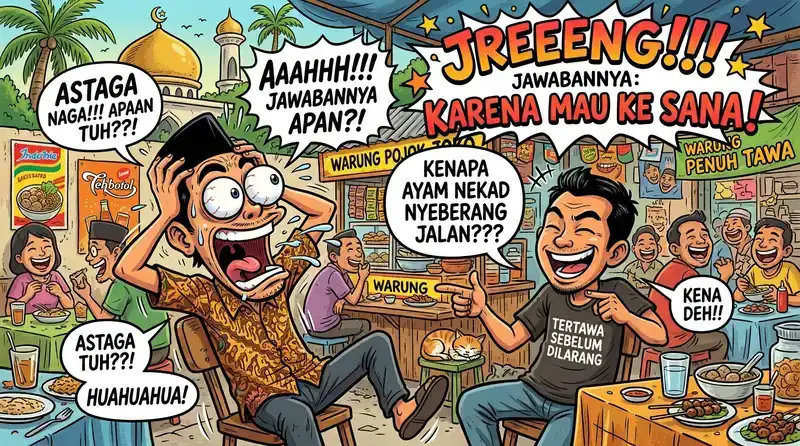 Tebakan ngakak super absurd yang bikin speechless dan ngakak guling-guling