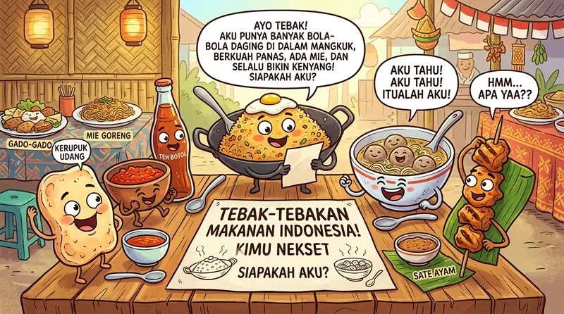 Tebakan ngakak tema makanan dan minuman yang absurd dan kocak