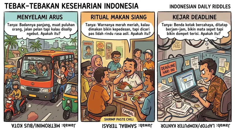 Tebak-tebakan receh kehidupan sehari-hari yang bikin relate dan ngakak