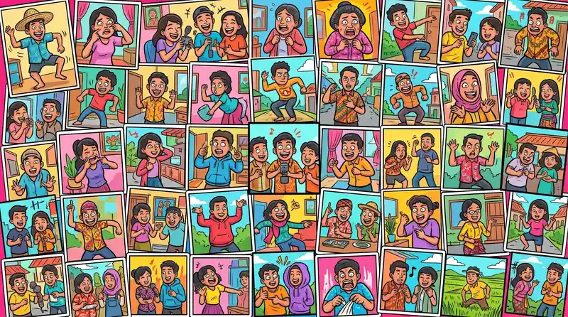 Konten komedi TikTok Indonesia yang sering menginspirasi film dan serial komedi